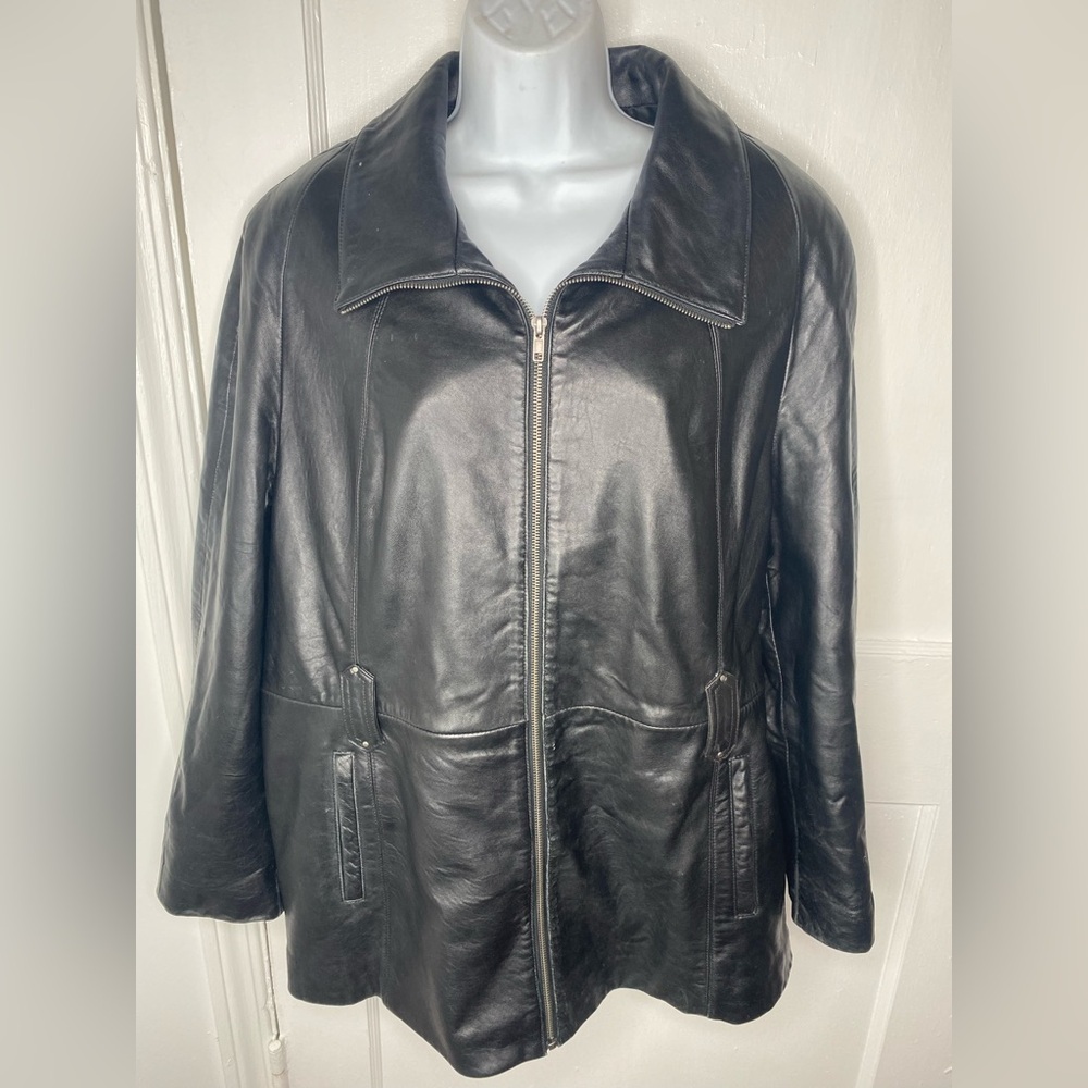 Preswick & Moore Black Leather Women's Jacket